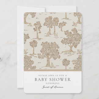 Boslandhonden Geslacht Neutrale Baby Shower Kaart