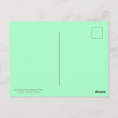 Boslandschap Abstracte bomen in Aqua en Groen Briefkaart (Achterkant)