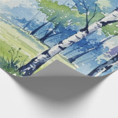 Boslandschap Cadeaupapier (Hoek)