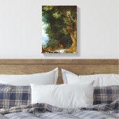 Boslandschap Canvas Afdruk (Insitu (Slaapkamer))