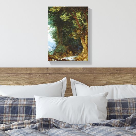 Boslandschap Canvas Afdruk (Insitu (Slaapkamer))
