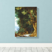 Boslandschap Canvas Afdruk (Insitu (Houten vloer))