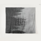 Boslandschap dennenbomen muurschildering | wand wandkleed (Voorkant (horizontaal))