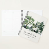 Boslandschap groene bomen milieuvriendelijk 2024 planner (Display)