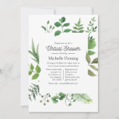 Boslandschap groene virtual baby shower kaart (Voorkant)