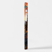 Boslandschap in de ochtend iPhone hoesje (Linkerkant)