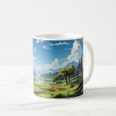 Boslandschap in het voorjaar koffiemok (Voorkant rechts)