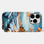 Boslandschap in het winterseizoen Case-Mate iPhone case (Achterkant (horizontaal))