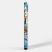 Boslandschap in het winterseizoen Case-Mate iPhone case (Achterkant / Rechts)