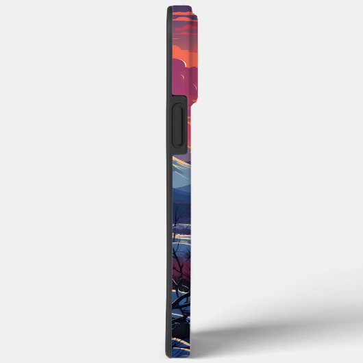 Boslandschap in het winterseizoen Case-Mate iPhone case (Achterkant / Rechts)