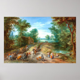 Boslandschap - Jan Brueghel Fijne Kunst Poster