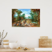 Boslandschap - Jan Brueghel Fijne Kunst Poster (Keuken)