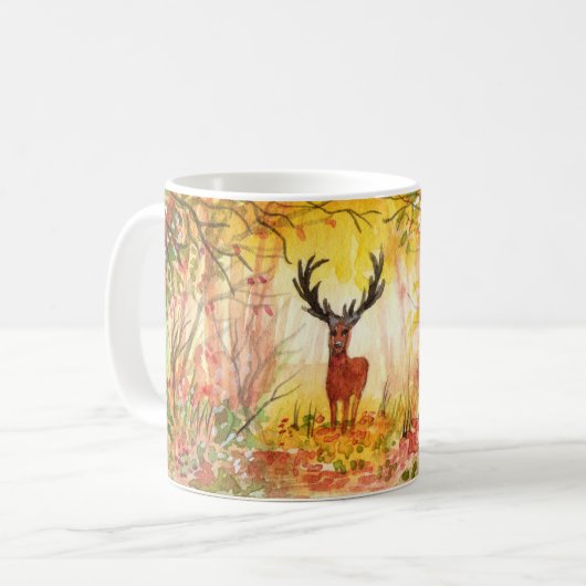 boslandschap koffiemok (Voorkant links)