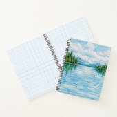 Boslandschap met bergmeer notitieboek (Binnen)
