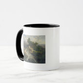 Boslandschap met waterval mok (Voorkant links)