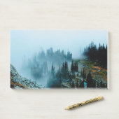 boslandschap, natuur, alpen, bosbomen, fo post-it® notes (Op bureau)