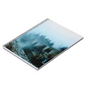 boslandschap, natuur, alpen, bosbomen, notitieboek (Linkerzijde)