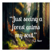 Boslandschap Perfect Poster (Voorkant)