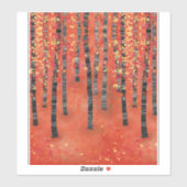 Boslandschap Sticker (Vel)