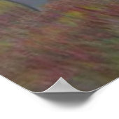 Boslandschap van herfst poster (Hoek)