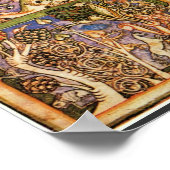 Boslandschap van Meister Der Carmina Burana (BE) Poster (Hoek)