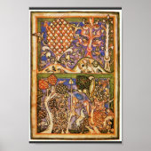 Boslandschap van Meister Der Carmina Burana (BE) Poster (Voorkant)