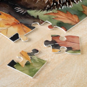 Boslandschap Waterverf Egel Herfst Dier Legpuzzel (Zijkant)