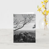 Boslandschapsfoto op standaard Briefkaart (Gele Bloem)