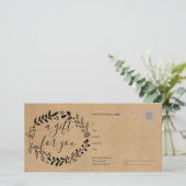 Boslandslinger Rustieke Kraft Cadeaubon (Staand voorkant)