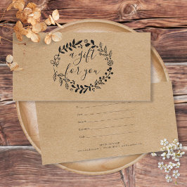 Boslandslinger Rustieke Kraft Cadeaubon