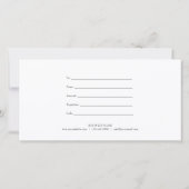 Boslandslinger Zwart en Wit Cadeaubon (Achterkant)