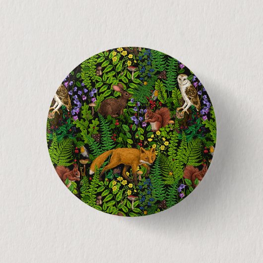 Bosleven Ronde Button 3,2 Cm (Voorkant)