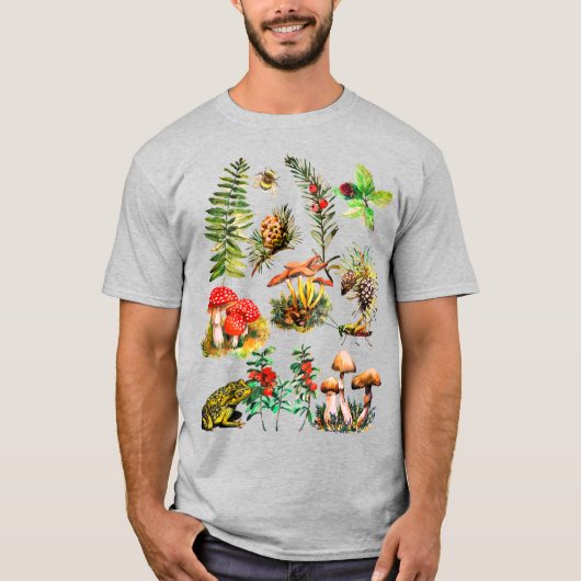 Bosleven, wilde paddenstoelen t-shirt (Voorkant)