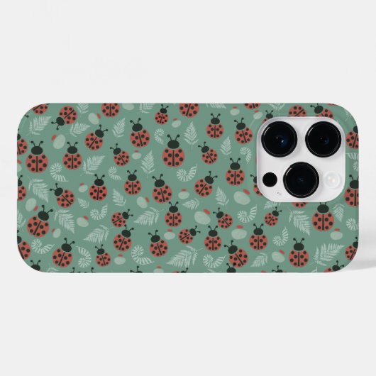 Boslieveheersbeestjes groene achtergrond Case-Mate iPhone case (Achterkant (horizontaal))