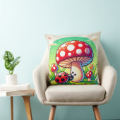 🐞 Boslieveheugelhoedje Paddenstoelen Weide Decora Kussen (Stoel)