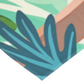 Bosmaan, Boheemse Vrouw Oerwoud Natuur Tropisch Tafelkleed (Gekanteld)