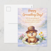 Bosmardag aquarel feestdagenkaart (Voorkant / Achterkant)