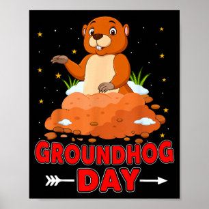 Bosmardag Grondhaas Liefhebber Poster