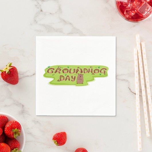 Bosmardag Houten Lettering Servet