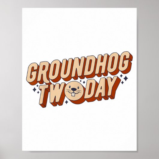 Bosmardag Retro Vintage Grappige Dier Puns Ik Poster (Voorkant)