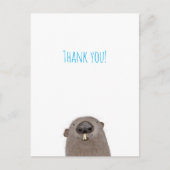 Bosmarmot bedankkaart briefkaart (Voorkant)