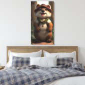 Bosmarmot  canvas afdruk (Insitu (Slaapkamer))
