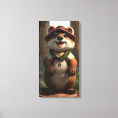 Bosmarmot  canvas afdruk (Voorkant)