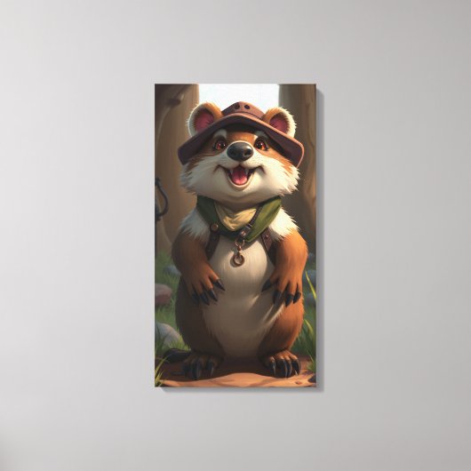 Bosmarmot canvas afdruk (Voorkant)