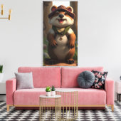 Bosmarmot  canvas afdruk (Insitu (Woonkamer))