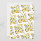 Bosmarmot en Boterbloemen Valentijnsdag Feestdagenkaart (Achterkant)