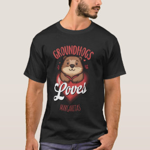 Bosmarmot Houdt van Margaritas - Leuke Illustratie T-shirt