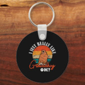 Bosmarmot Ik vind Bosmarmot echt leuk Oké _3 Sleutelhanger (Voorkant)