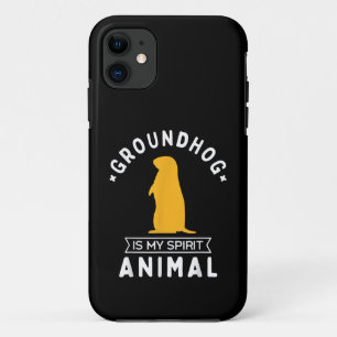 Bosmarmot is mijn spirituele dier Funny houtchuck Case-Mate iPhone Case