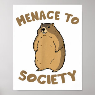 Bosmarmot Liefhebber Wilde Dieren Bosmarmot Plaag Poster